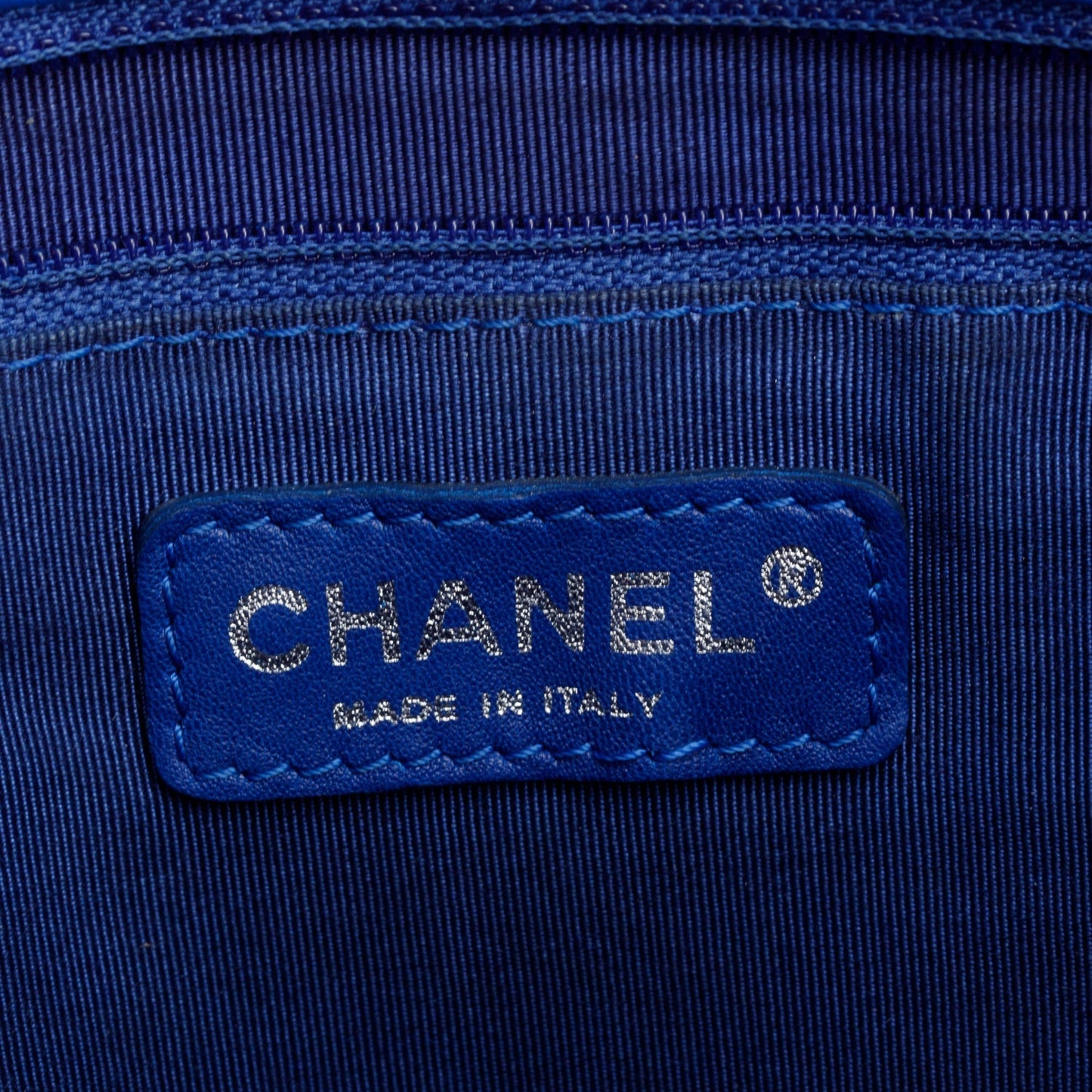 Chanel Blue Caviar Leather Grand Shopping Tote (GST)