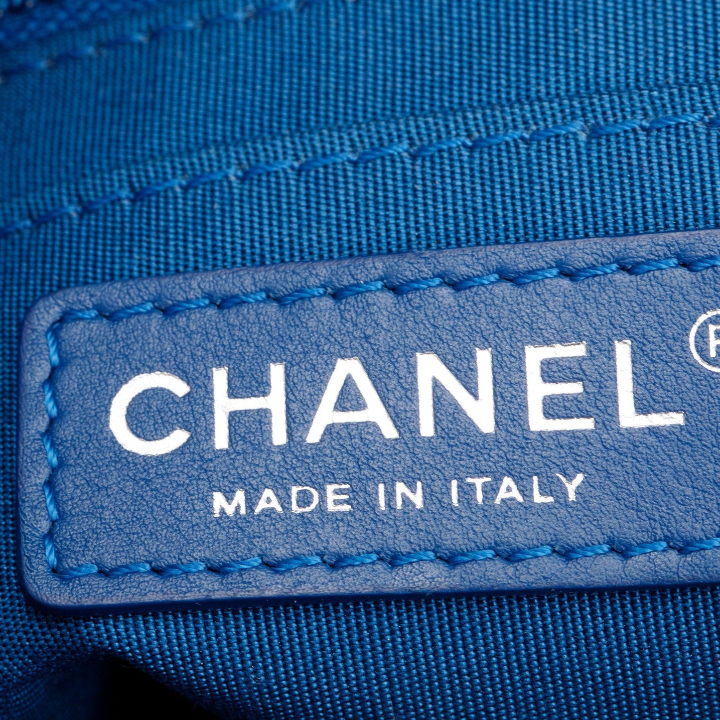 Chanel Blue Chevron Quilted Lambskin Leather Small Urban Spirit Backpack
