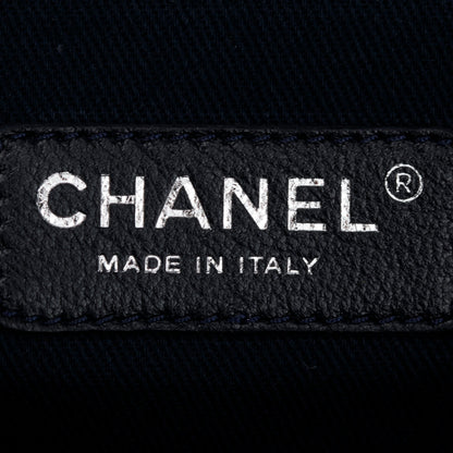 Chanel Blue Denim Medium CC Shopping Tote