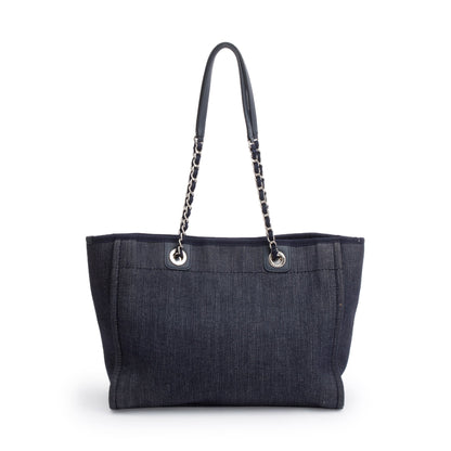 Chanel Blue Denim Small Deauville Tote