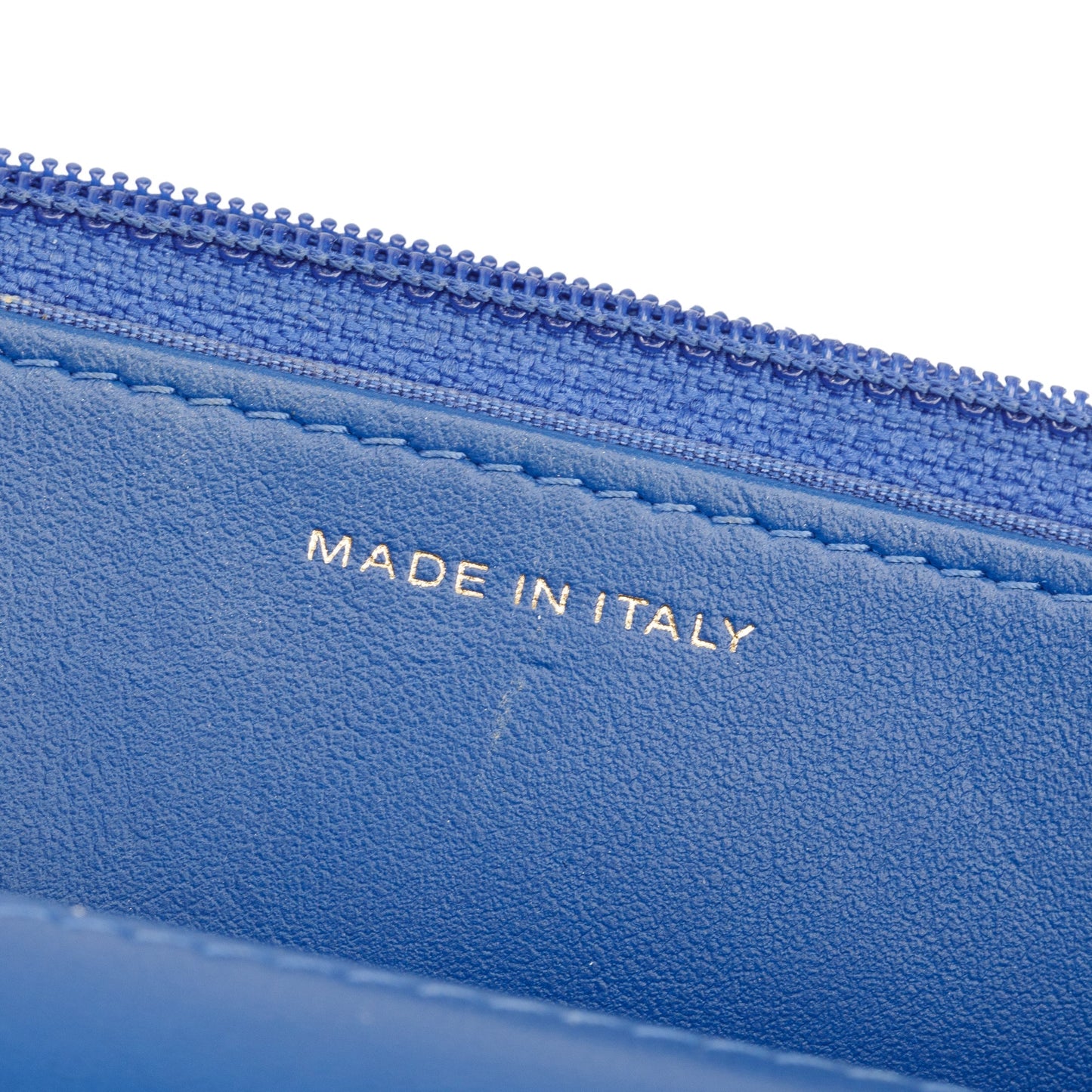 Chanel Blue Lambskin Leather 19 Wallet On Chain