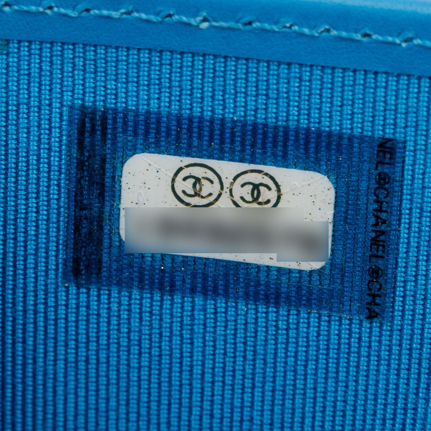 Chanel Blue Patent Leather Large Zip Around Organizer Wallet