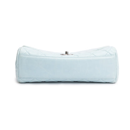 Chanel Blue Quilted Calfskin Leather Coco Soft Single Flap Bag