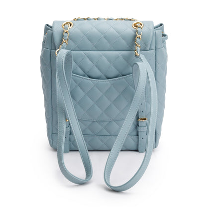 Chanel Blue Quilted Calfskin Leather Small Urban Spirit Backpack