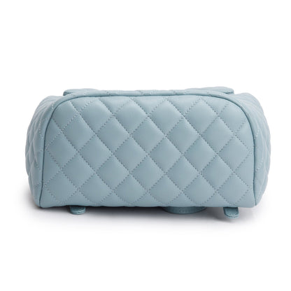 Chanel Blue Quilted Calfskin Leather Small Urban Spirit Backpack
