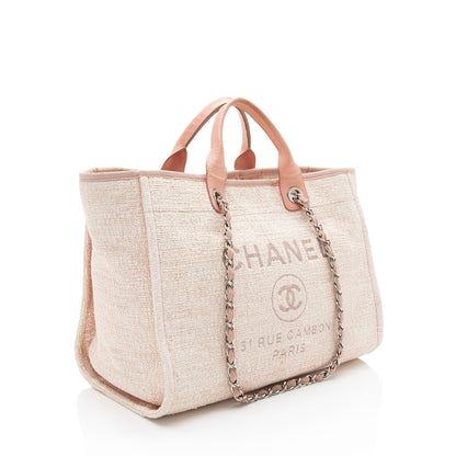 Chanel Boucle Lurex Deauville Medium Tote