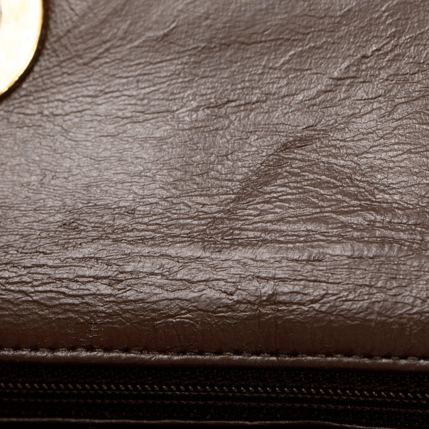 Chanel Brown Lambskin Leather Vintage Jumbo XL Single Flap Bag