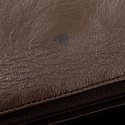 Chanel Brown Lambskin Leather Vintage Jumbo XL Single Flap Bag