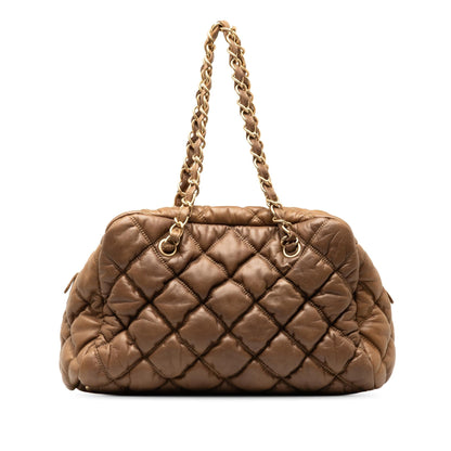 Chanel Bubble Quilt Bowling Bag (SHG-wCB0Pq)
