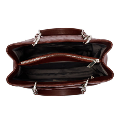 Chanel Burgundy Caviar Leather Grand Shopping Tote (GST)