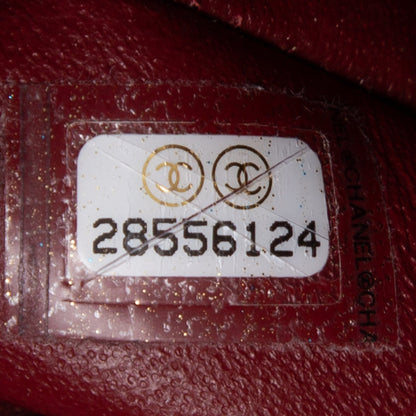 Chanel Burgundy Caviar Small Classic Double Flap Bag