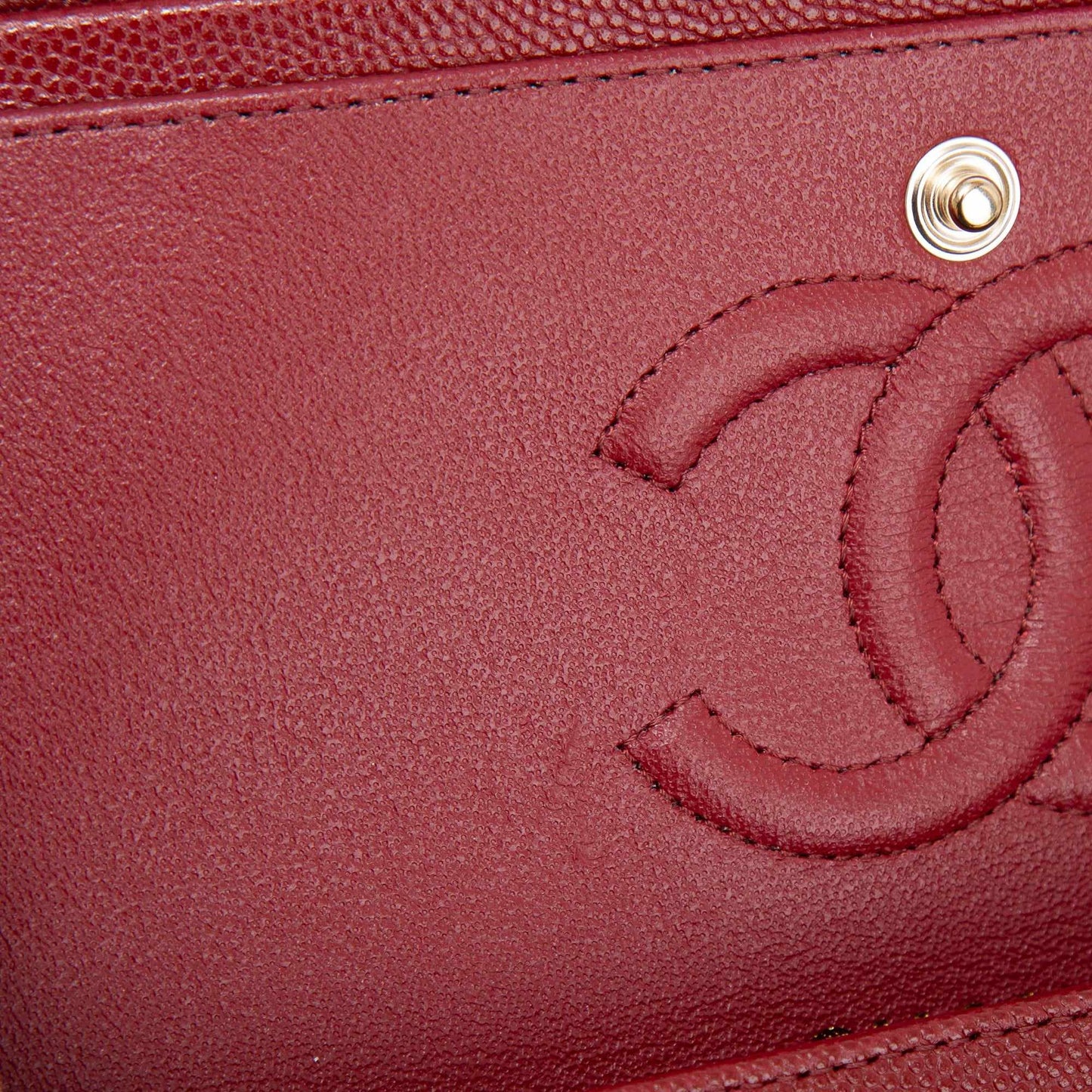 Chanel Burgundy Caviar Small Classic Double Flap Bag
