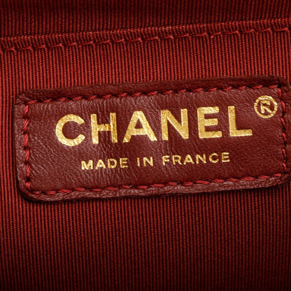 Chanel Burgundy Quilted Lambskin Medium Boy Bag