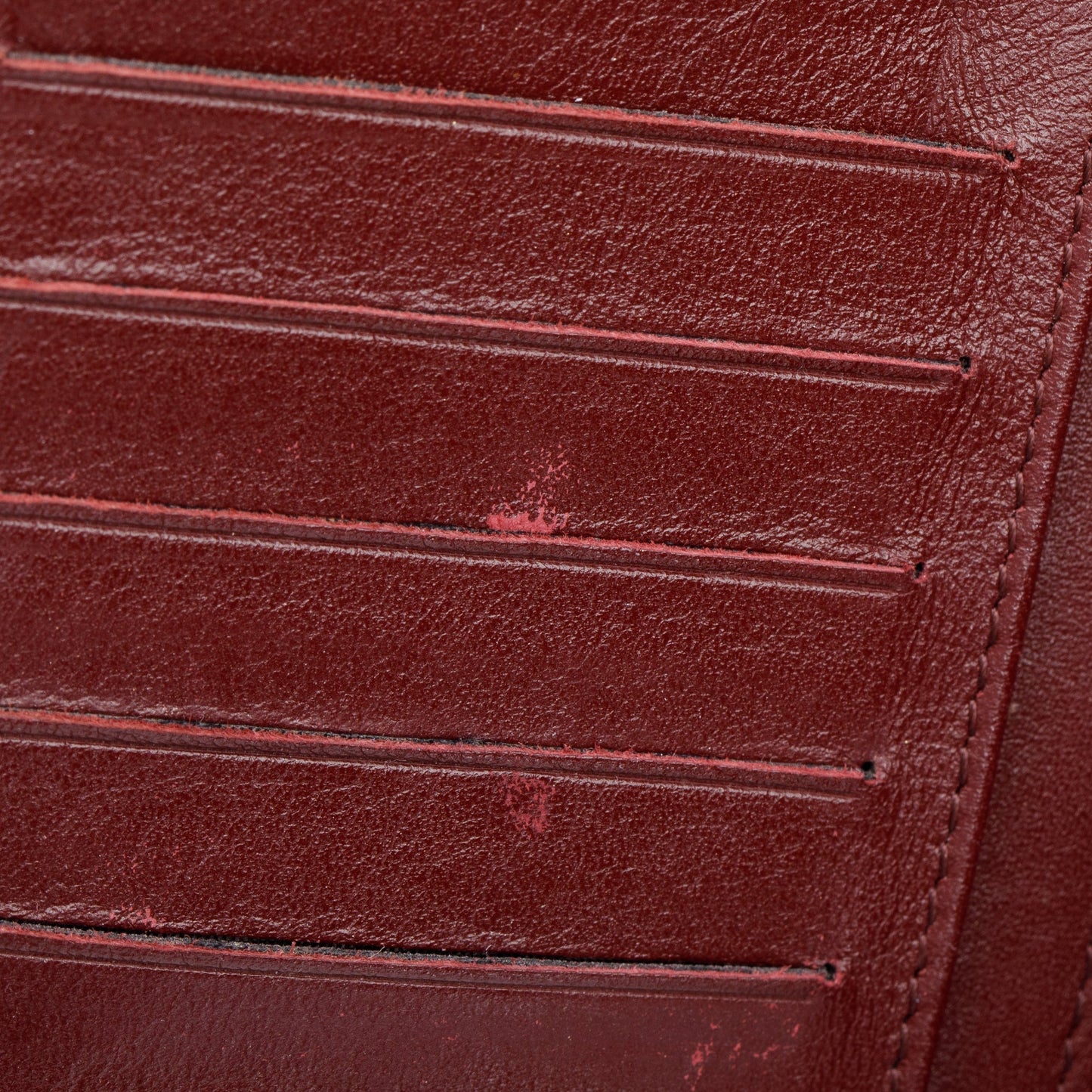 Chanel Burgundy Quilted Patent Leather French Purse Wallet