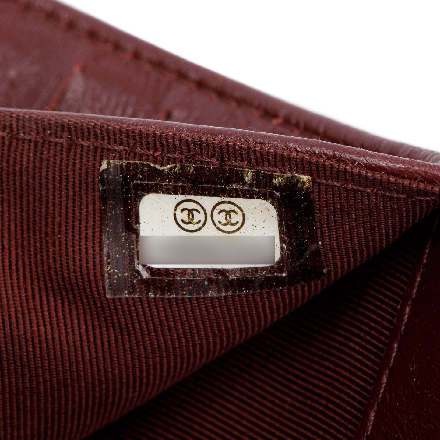 Chanel Burgundy Quilted Patent Leather French Purse Wallet