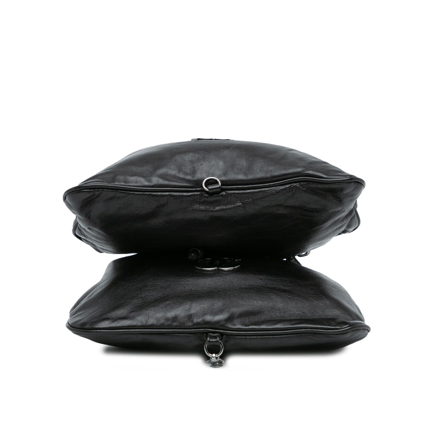Chanel CC Calfskin Dual Twin Chain Handbag