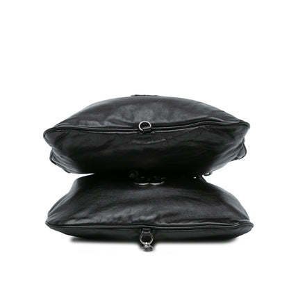 Chanel CC Calfskin Dual Twin Chain Handbag