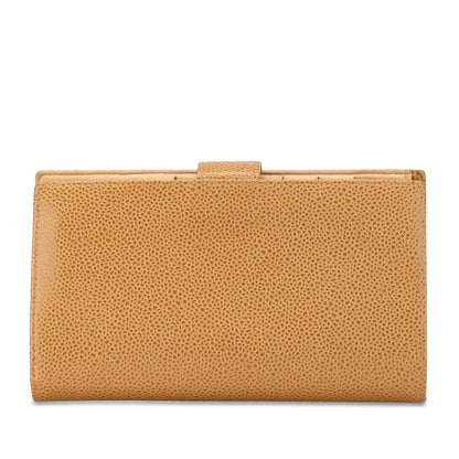 Chanel CC Caviar Leather Long Wallet (SHG-mY85SQ)
