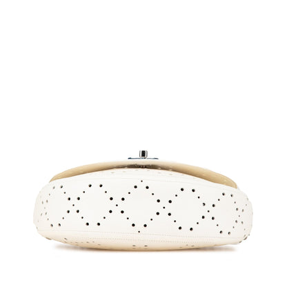 Chanel CC Caviar Perforated Messenger Flap