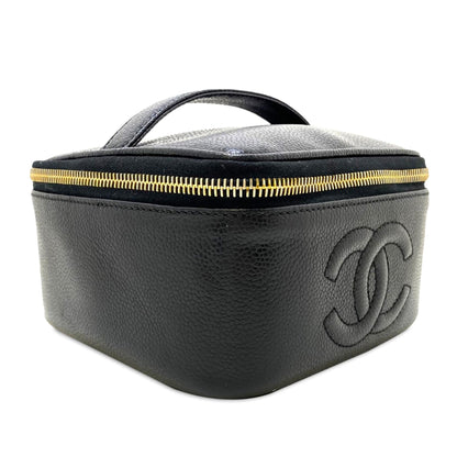 Chanel CC Caviar Vanity Case (SHG-Mv2oPi)