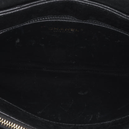Chanel CC Chevron Calfskin Envelope Clutch