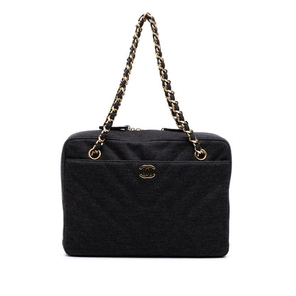 Chanel CC Chevron Jersey Camera Bag