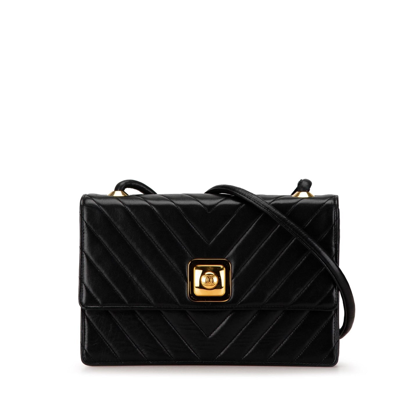 Chanel CC Chevron Lambskin Crossbody (SHG-N7XQs1)