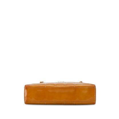 Chanel CC Chocolate Bar Patent Shoulder Bag (SHG-tneQSq)