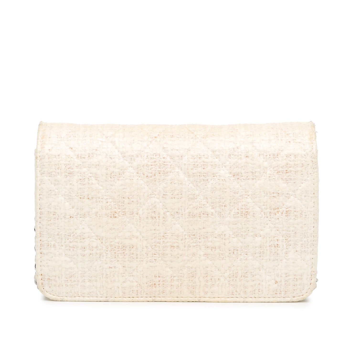Chanel CC Coated Tweed Wallet On Chain