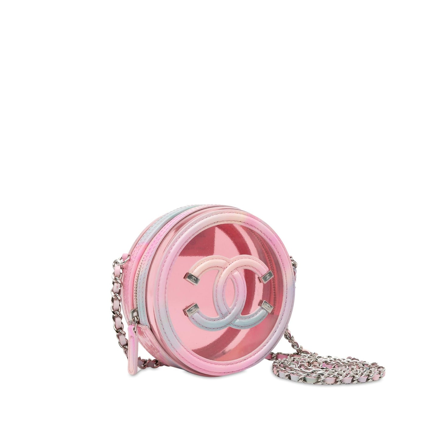 Chanel CC Filigree Transparent Round Crossbody (SHG-5scbX0)
