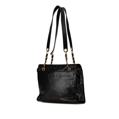 Chanel CC Lambskin Chain Tote (SHG-2ypd77)