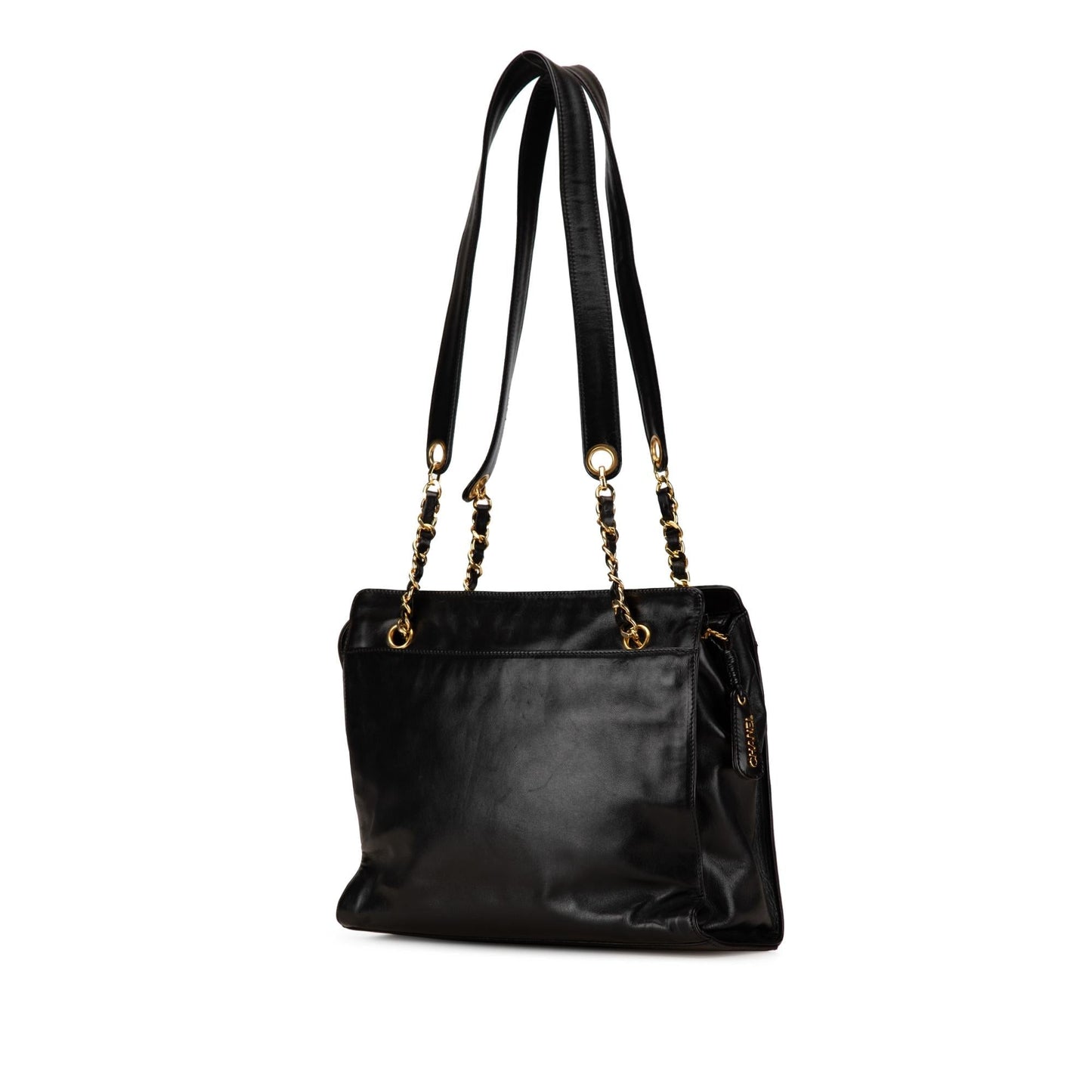 Chanel CC Lambskin Chain Tote