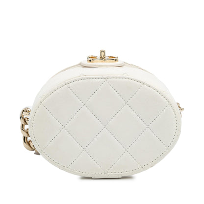 Chanel CC Lambskin Elegant Chain Vanity Case