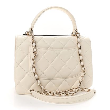 CHANEL QUILTED LAMBSKIN SMALL TRENDY CC HANDLE FLAP BAG