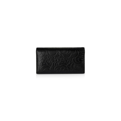 Chanel CC Logo Camelia Leather Wallet