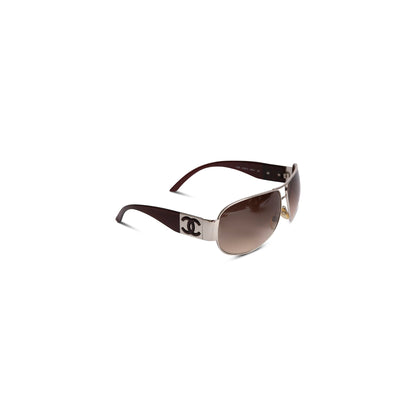 Chanel CC Logo Wrap Aviator Sunglasses