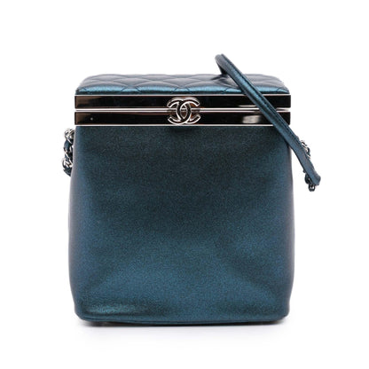 Chanel CC Metallic Calfskin Vanity Case