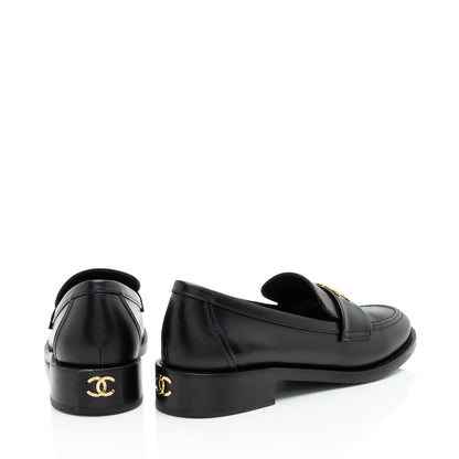 Chanel CC Moccasin Loafers - Size 10 / 40
