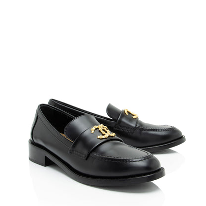 Chanel CC Moccasin Loafers - Size 10 / 40