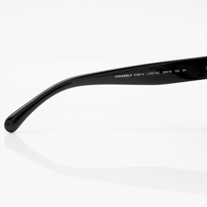 Chanel CC Oversized Butterfly Sunglasses (SHF-EZDflk)