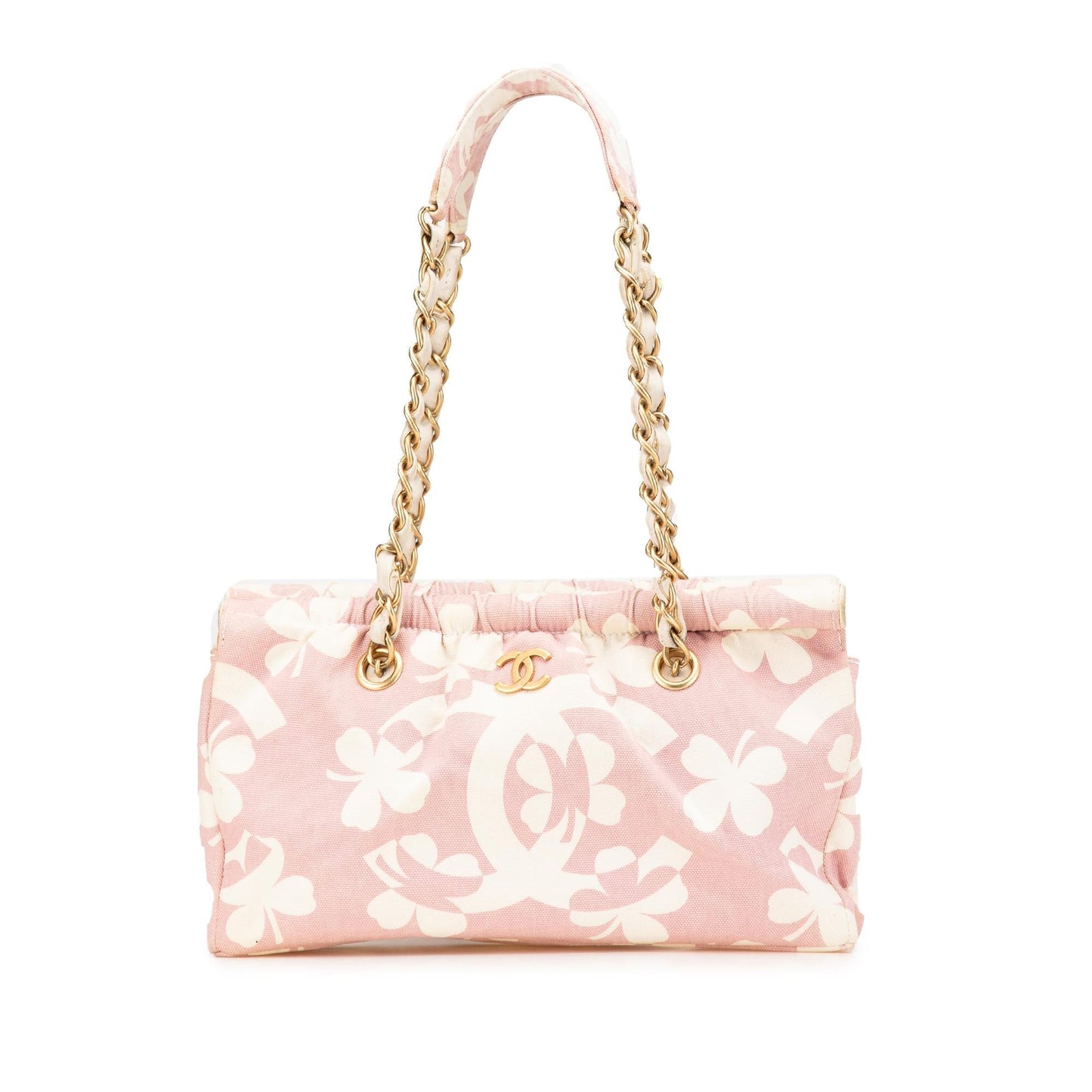 Chanel CC Printed Canvas Clover Shoulder Bag