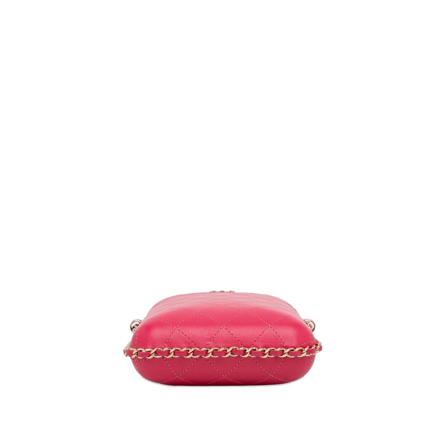 Chanel CC Quilted Calfskin Chain Around Phone Holder (SHG-oQsvAj)