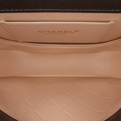 Chanel CC Quilted Calfskin Round Moon Messenger Flap