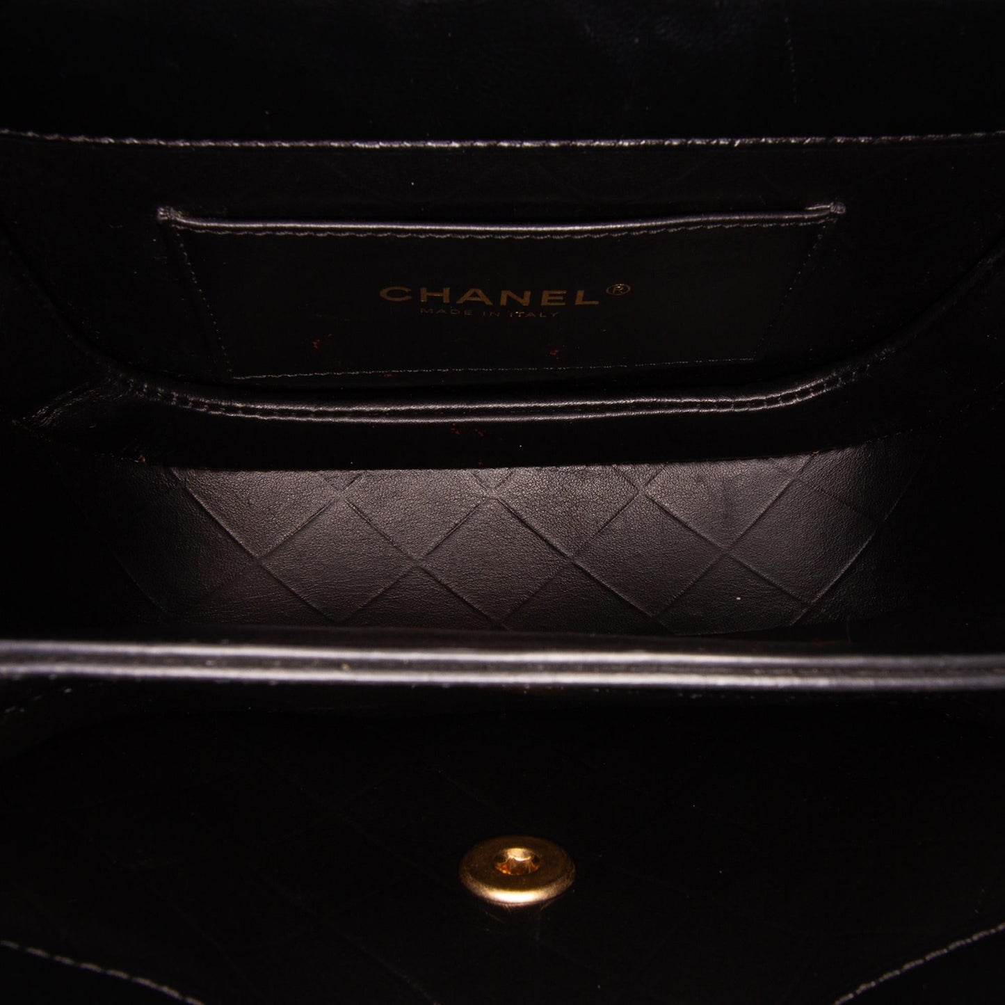 Chanel CC Quilted Calfskin Round Moon Messenger Flap