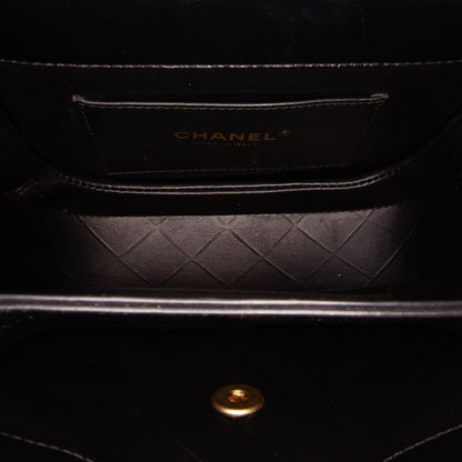Chanel CC Quilted Calfskin Round Moon Messenger Flap