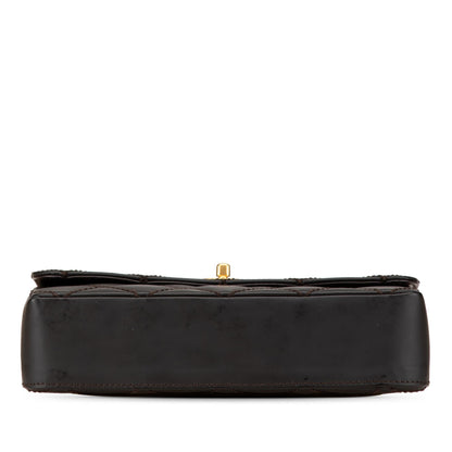 Chanel CC Quilted Calfskin Wild Stitch Flap