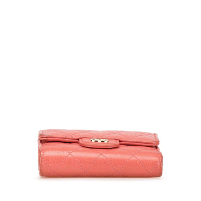 Chanel CC Quilted Caviar Trifold Wallet (SHG-lt0Bpg)