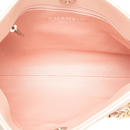 Chanel CC Quilted Irisdescent Lambskin Chain Handbag