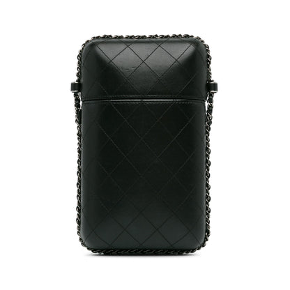 Chanel CC Quilted Lambskin Chain Around Phone Holder (SHG-5LOp7V)