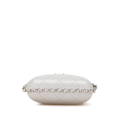 Chanel CC Quilted Lambskin Chain Around Phone Holder